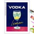 Diamond Painting Affiche Vodka Citron
