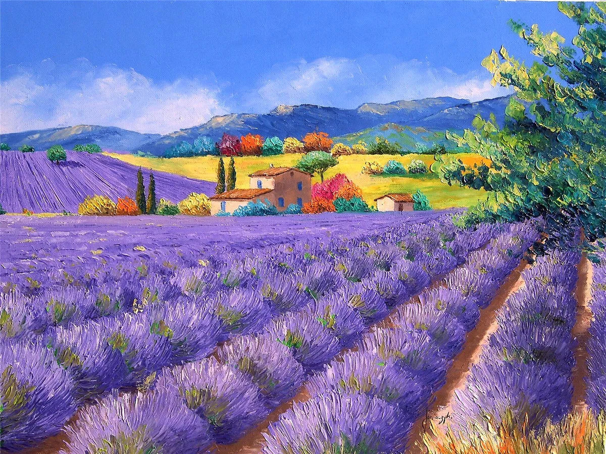 Puzzle Champs de Lavande — 500 Pièces