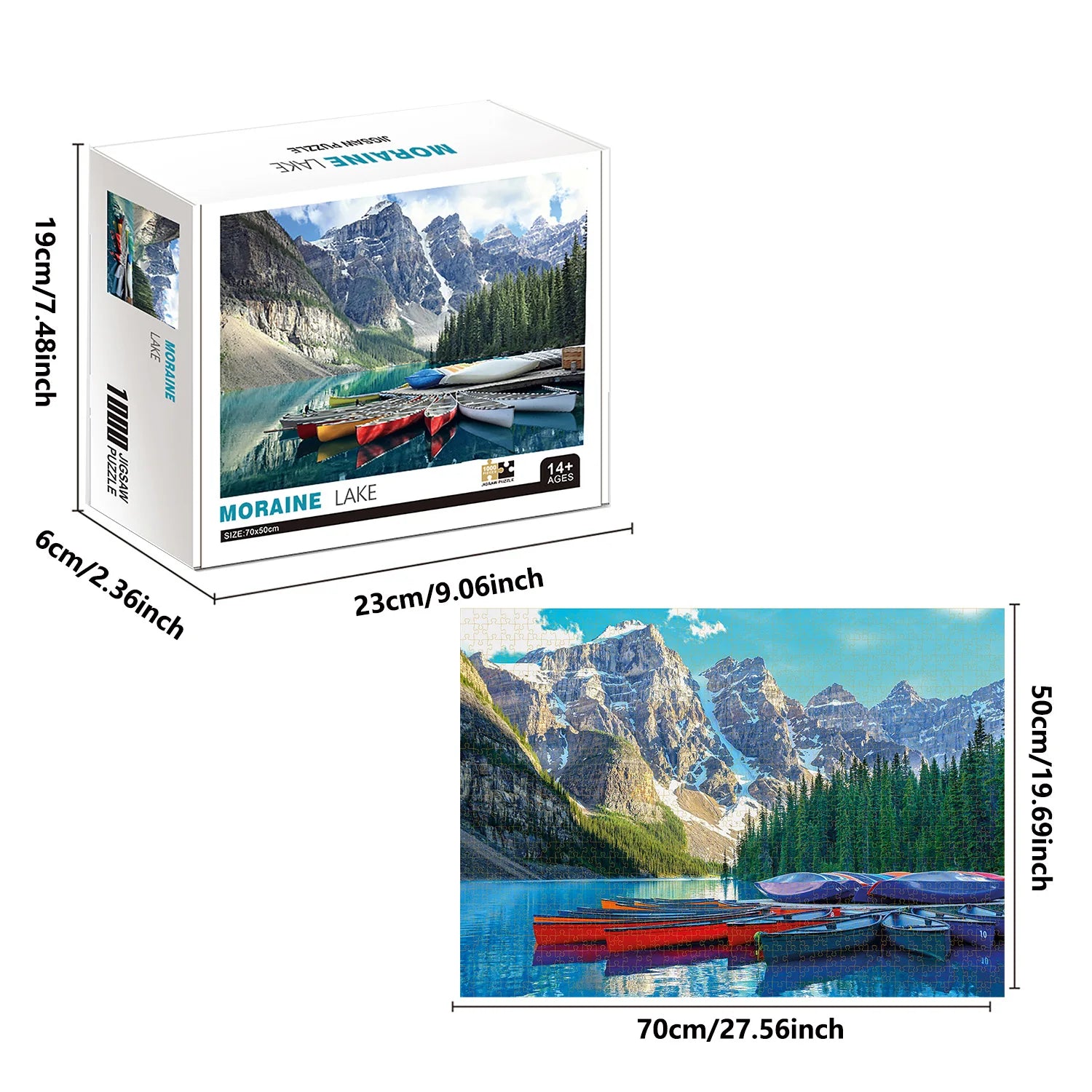 Puzzle Lac Moraine — 1000 Pièces