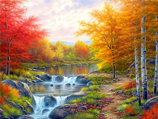 Peinture par Numéros Cottage Fleuri