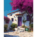 Peinture par Numéros Maison Rose et Blanc