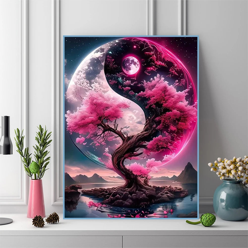 Diamond Painting Arbre sous la Lune