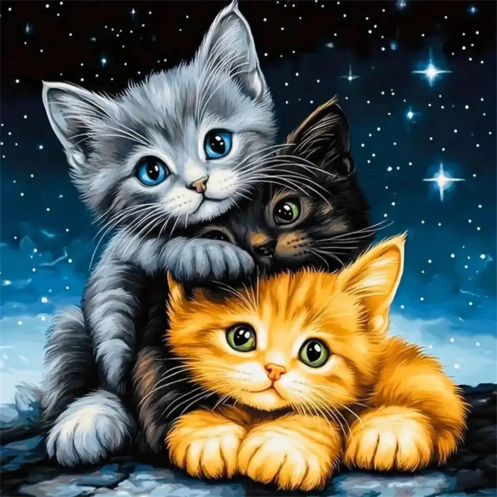 Diamond Painting Chat Illustré