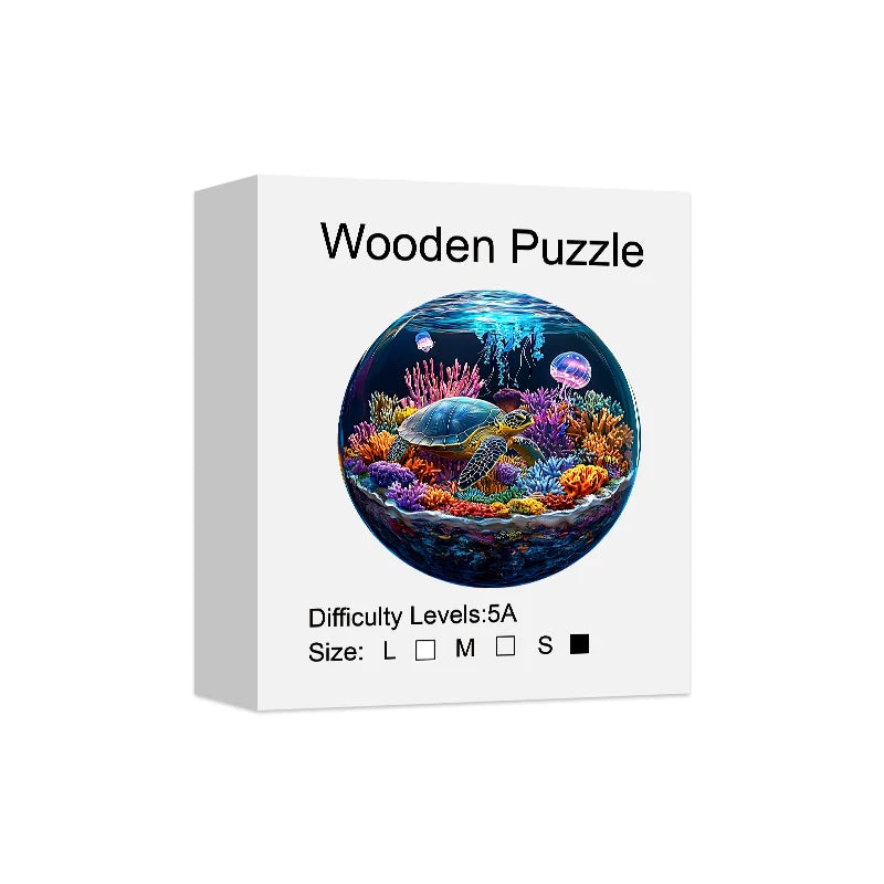 Puzzle en Bois Monde Marin