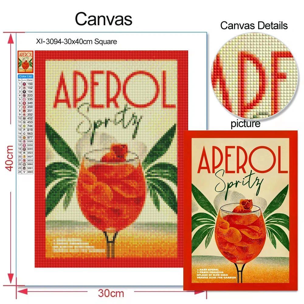 Diamond Painting Affiche Brandy Manhattan