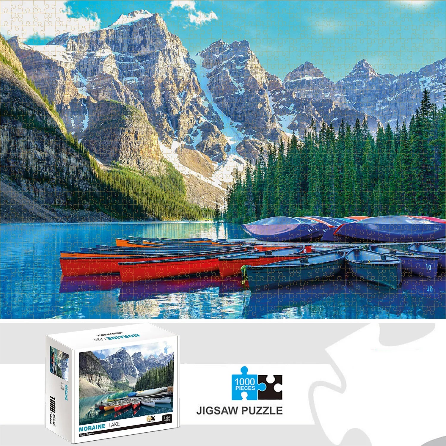 Puzzle Lac Moraine — 1000 Pièces