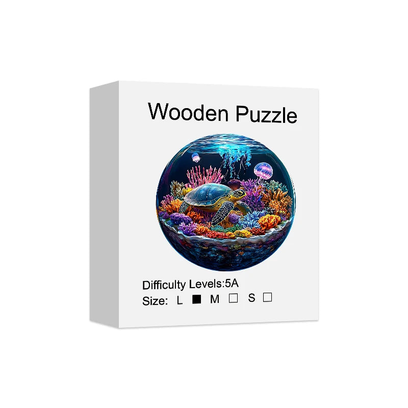 Puzzle en Bois Monde Marin