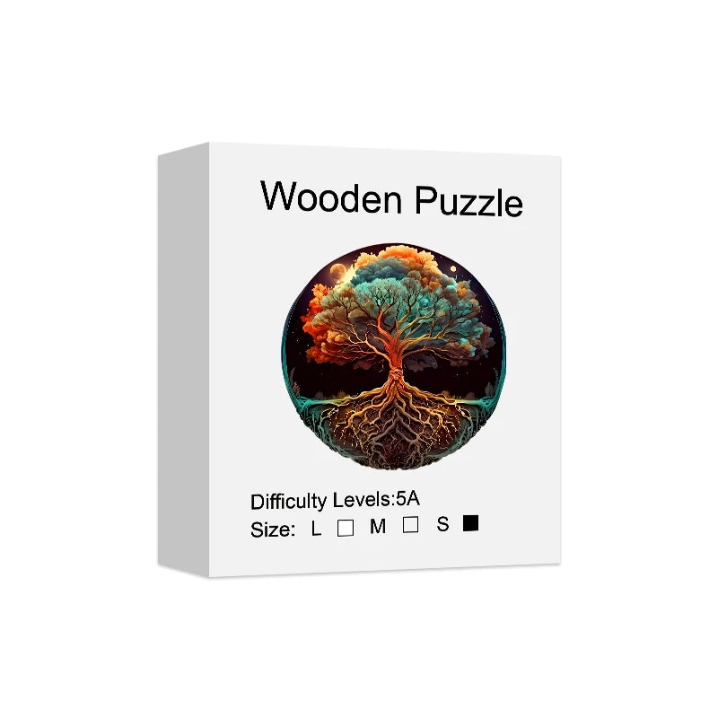 Puzzle en Bois Arbre de Vie — 60 ou 198 Pièces