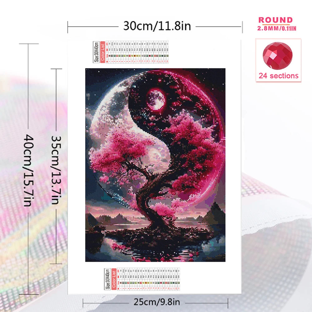 Diamond Painting Arbre sous la Lune