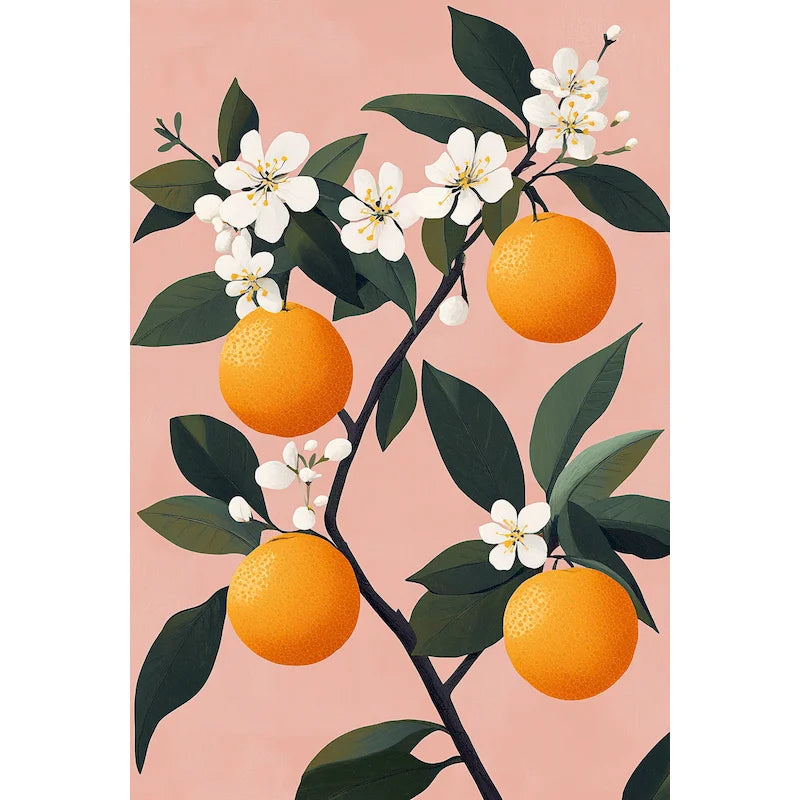 Peinture par Numéros Oranges sur la Table