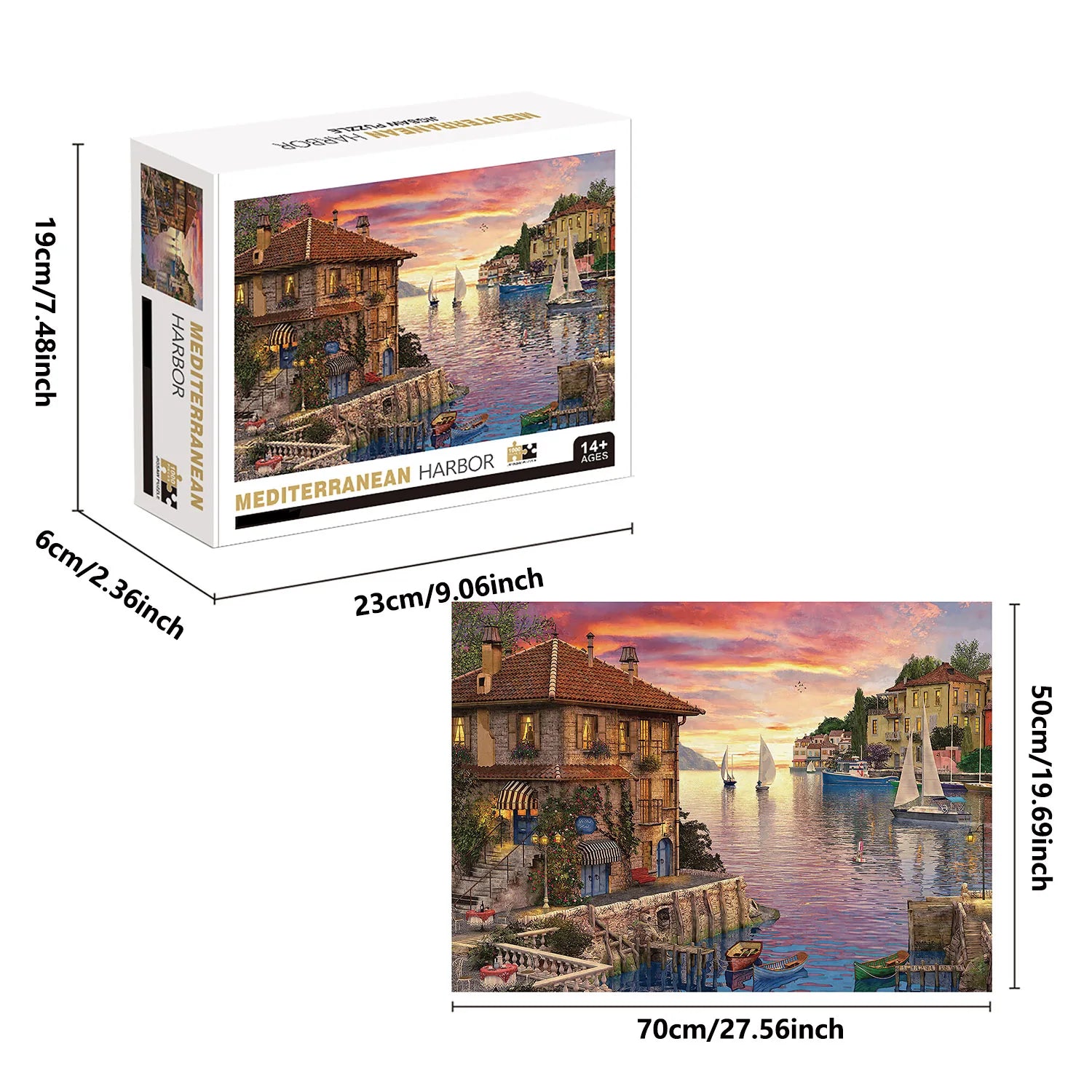 Puzzle Baie au Soleil Couchant — 1000 Pièces