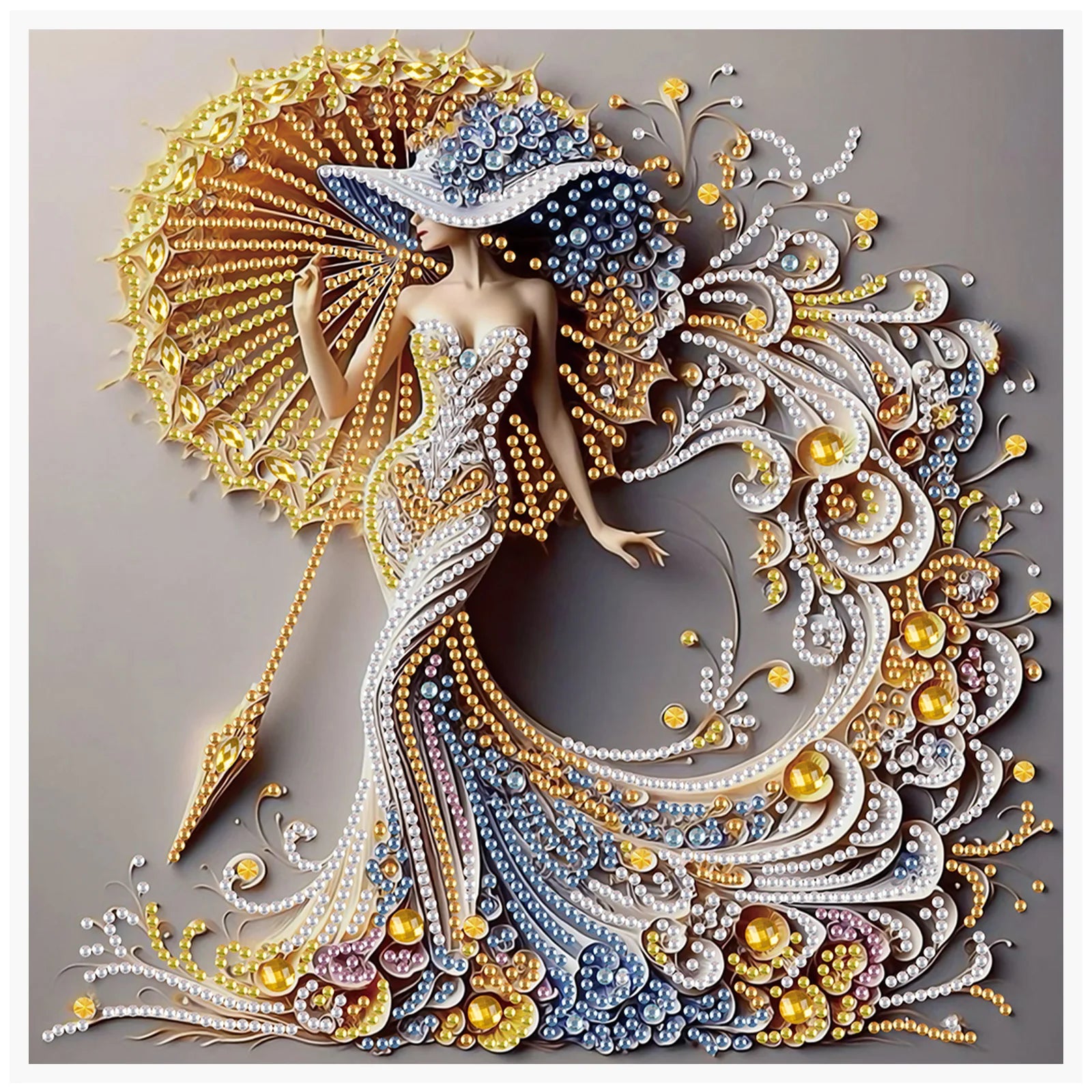 Diamond Painting Femme Élégante — Formes Spéciales