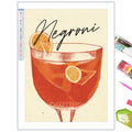 Diamond Painting Affiche Negroni Manuscrit