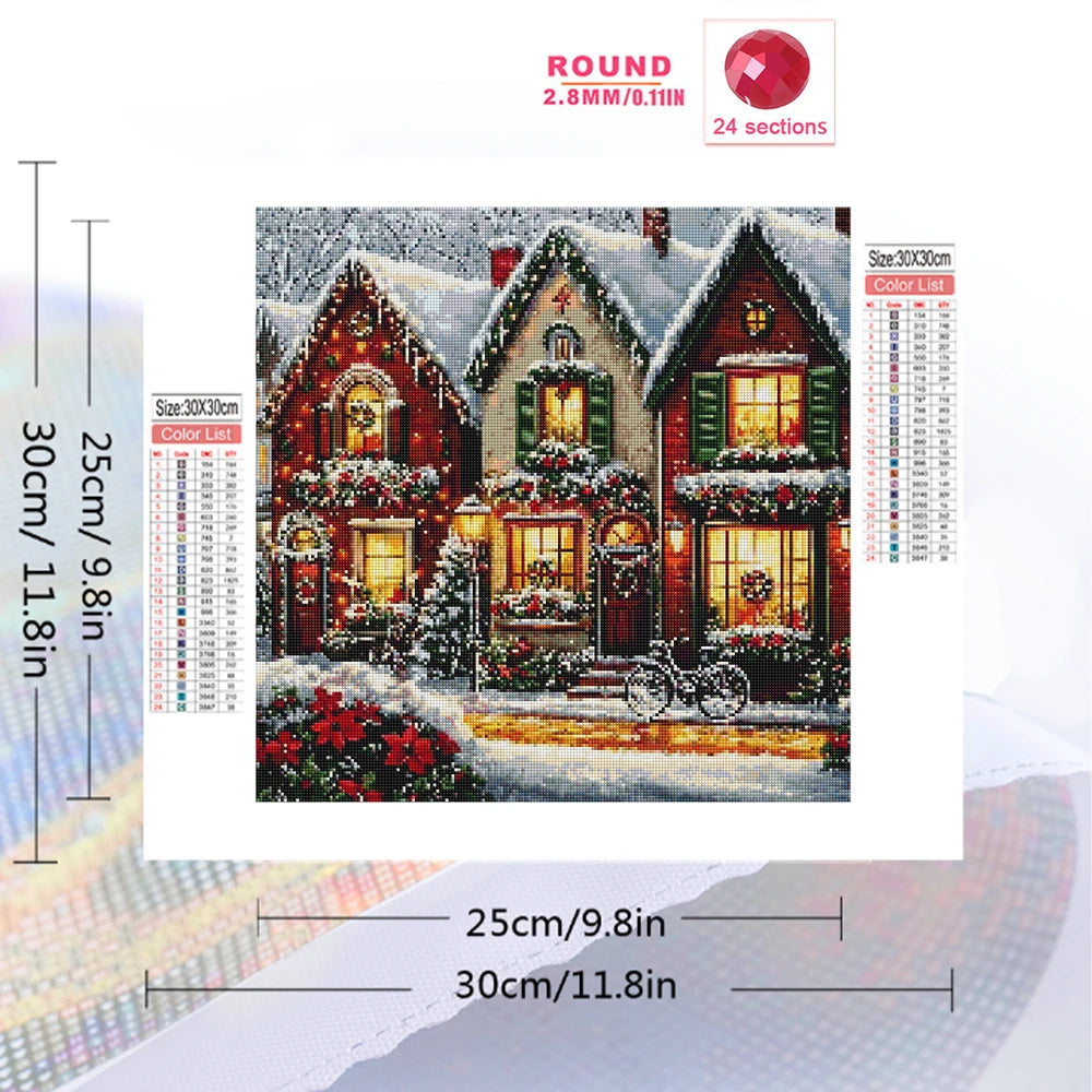 Diamond Painting Maison sous la Neige