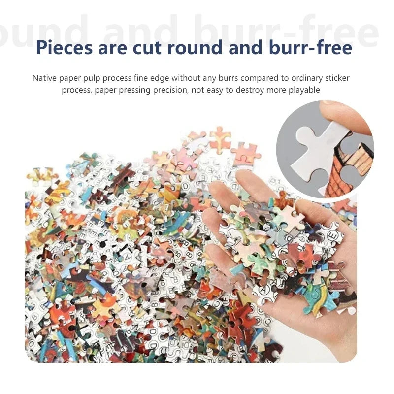 Puzzle Maisons de Pierre en Forêt — 1000 Pièces