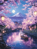 Diamond Painting Cerisiers au Pied du Volcan