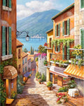 Diamond Painting Village du Lac de Montagne
