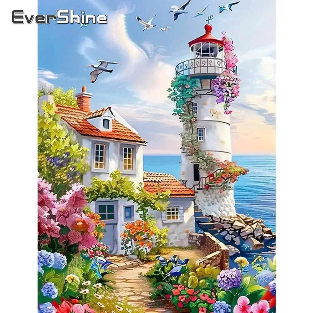 Diamond Painting Phare au Bord de Mer