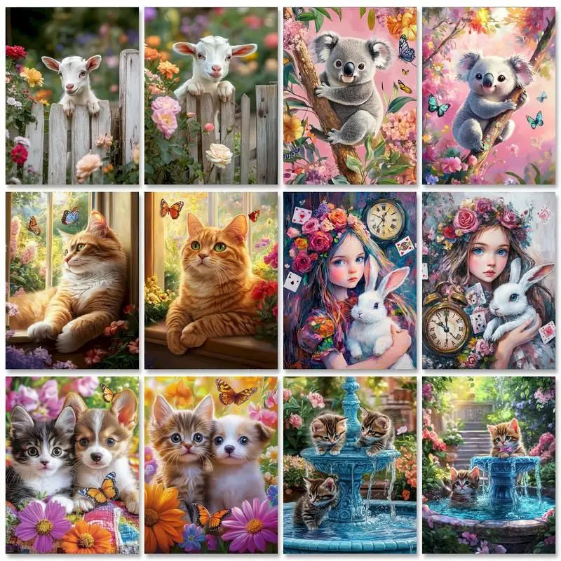 Peinture par Numéros Koala Fleuri