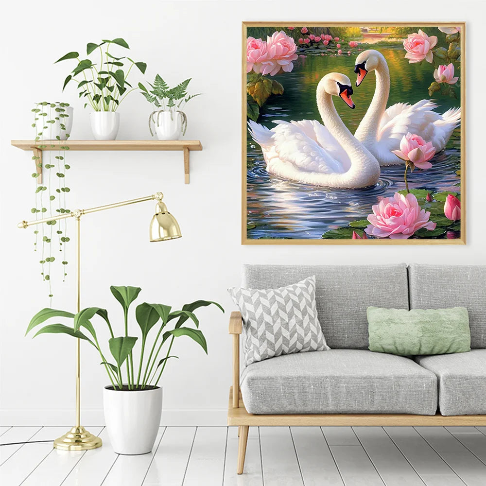Diamond Painting Cygnes sur le Lac