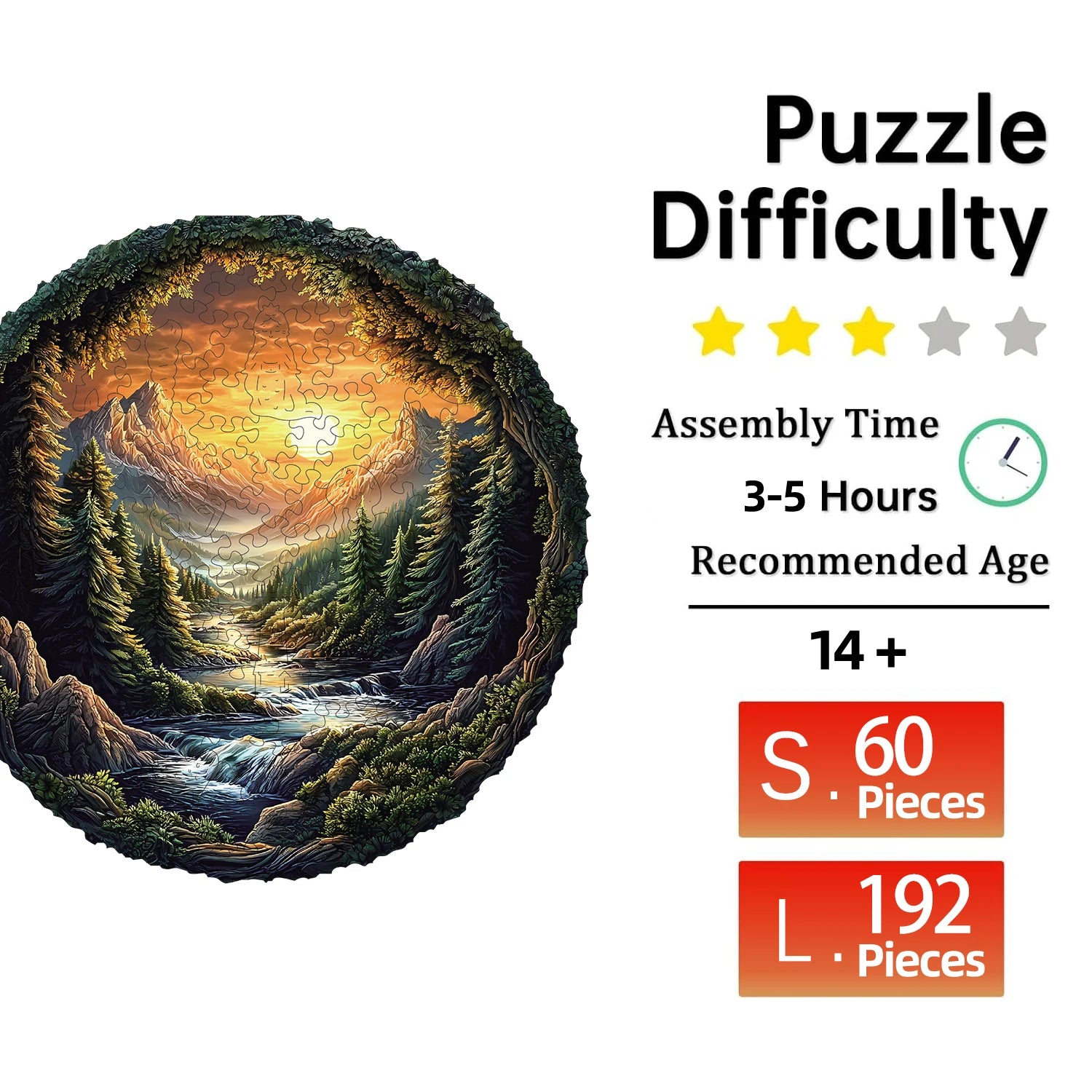 Puzzle en Bois Ruisseaux de Montagne