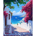 Peinture par Numéros Escalier Rose sur la Mer