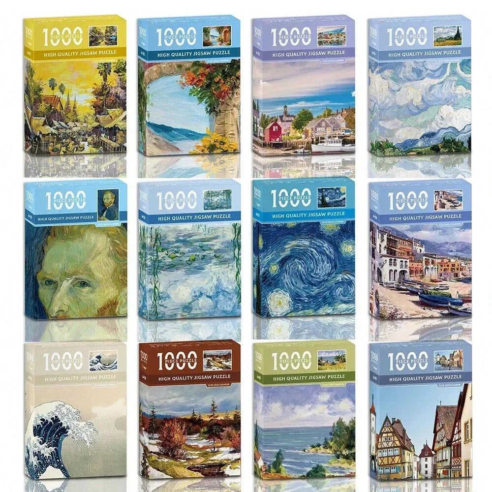Puzzle Mini Œuvres Célèbres — 1000 Pièces