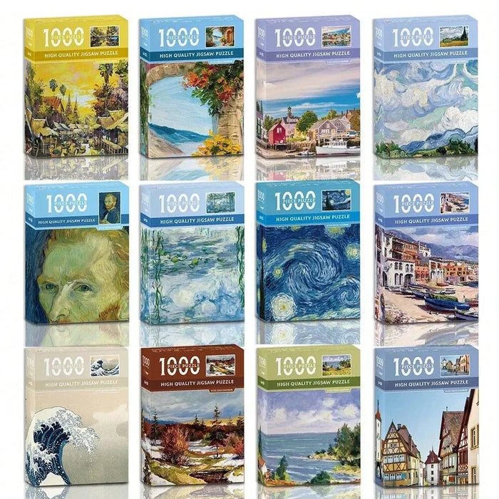 Puzzle Mini Œuvres Célèbres — 1000 Pièces