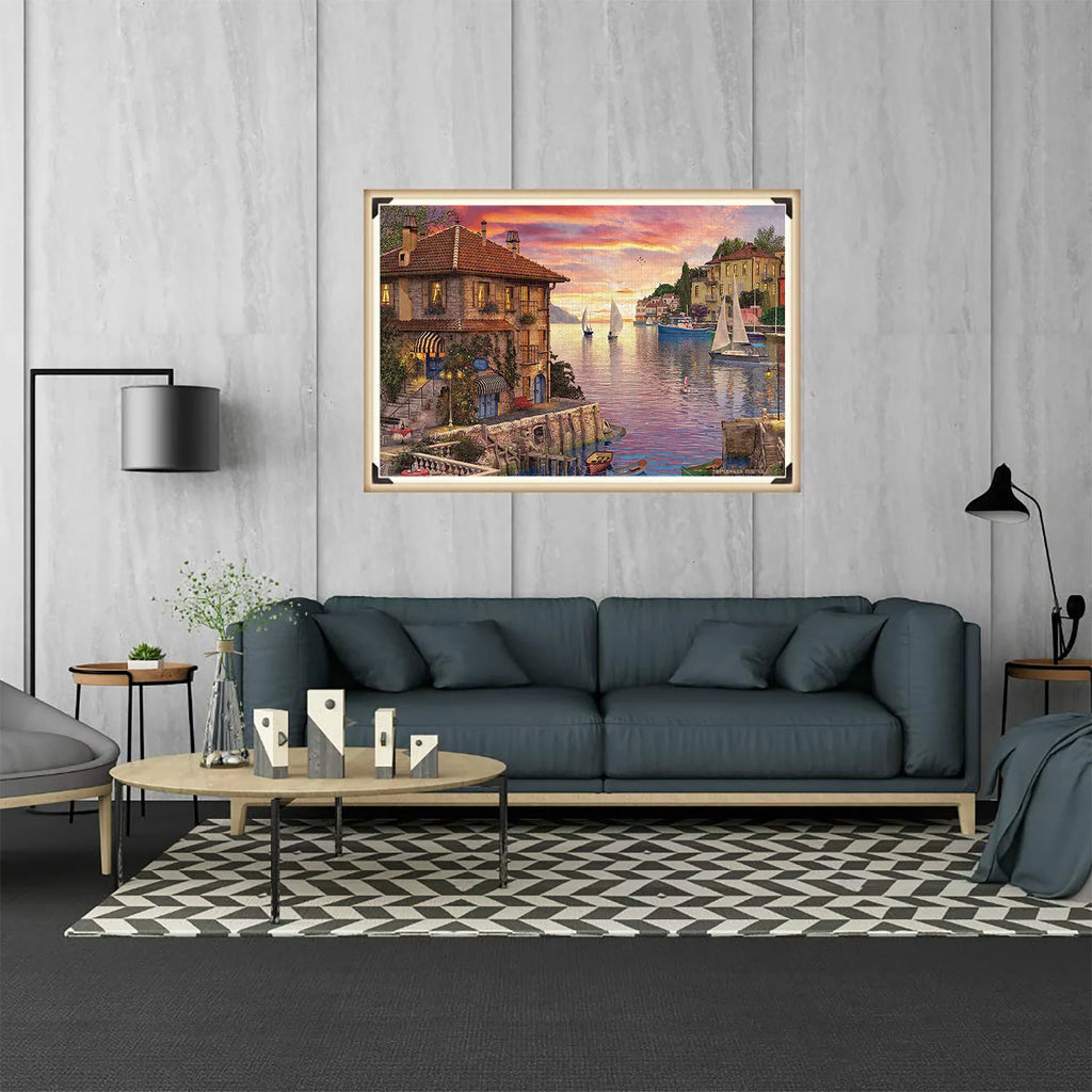 Puzzle Baie au Soleil Couchant — 1000 Pièces