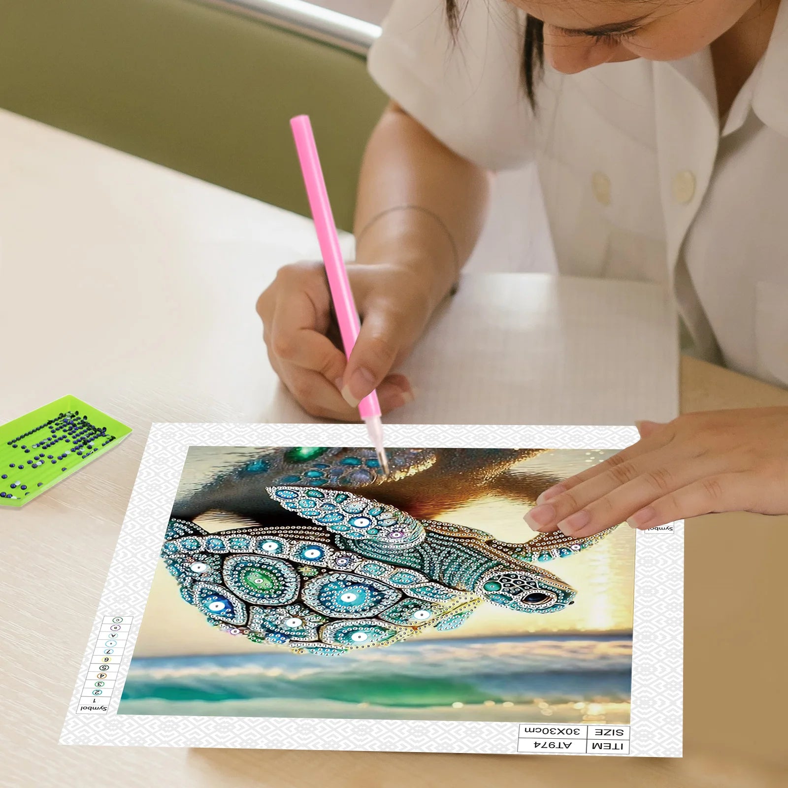 Diamond Painting Tortue Précieuse — Formes Spéciales