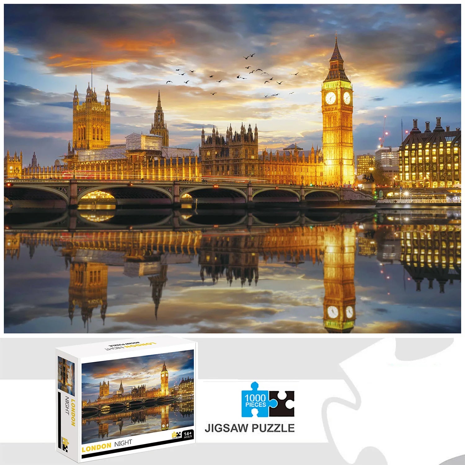 Puzzle Londres la Nuit — 1000 Pièces