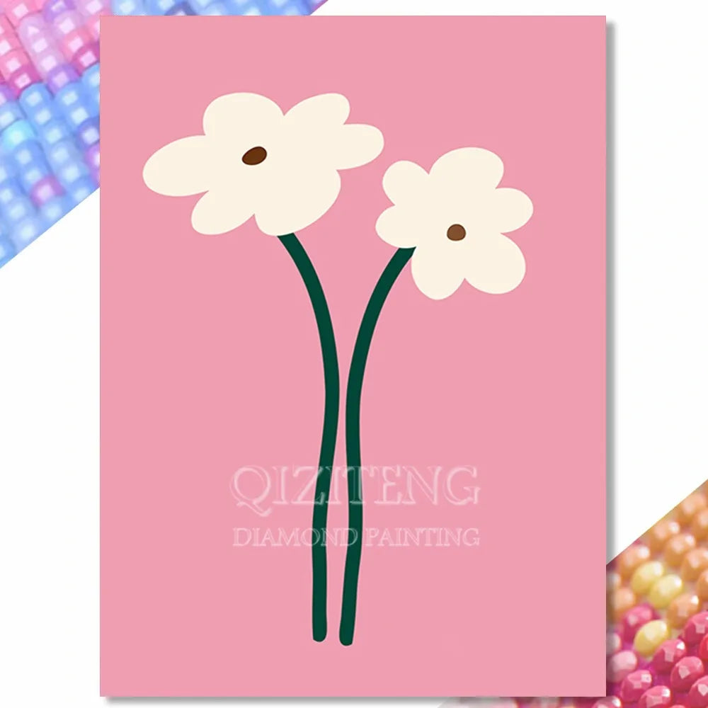 Diamond Painting Duo de Fleurs
