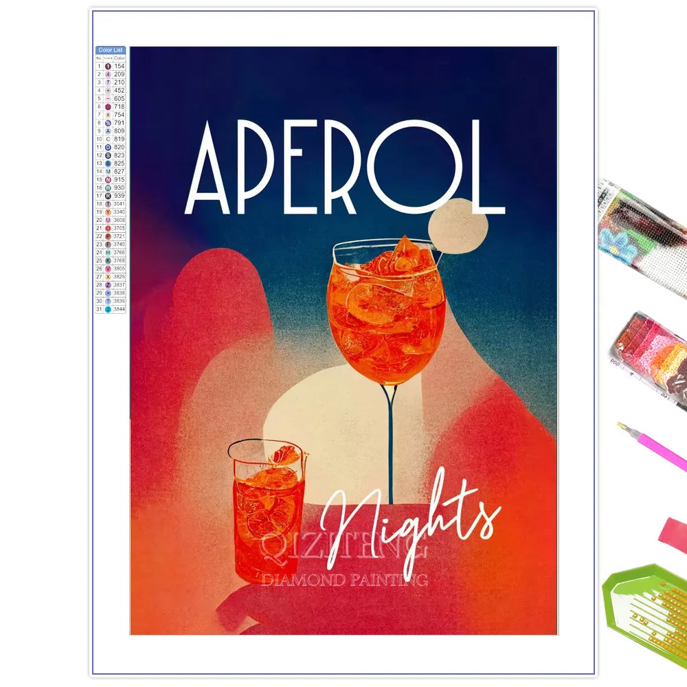 Diamond Painting Affiche Espresso Martini