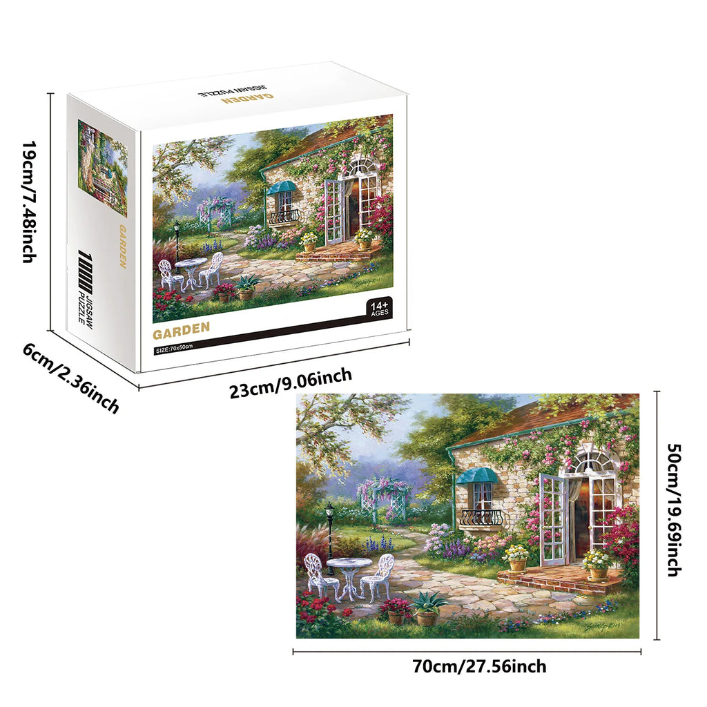 Puzzle Jardin Fleuri — 1000 Pièces