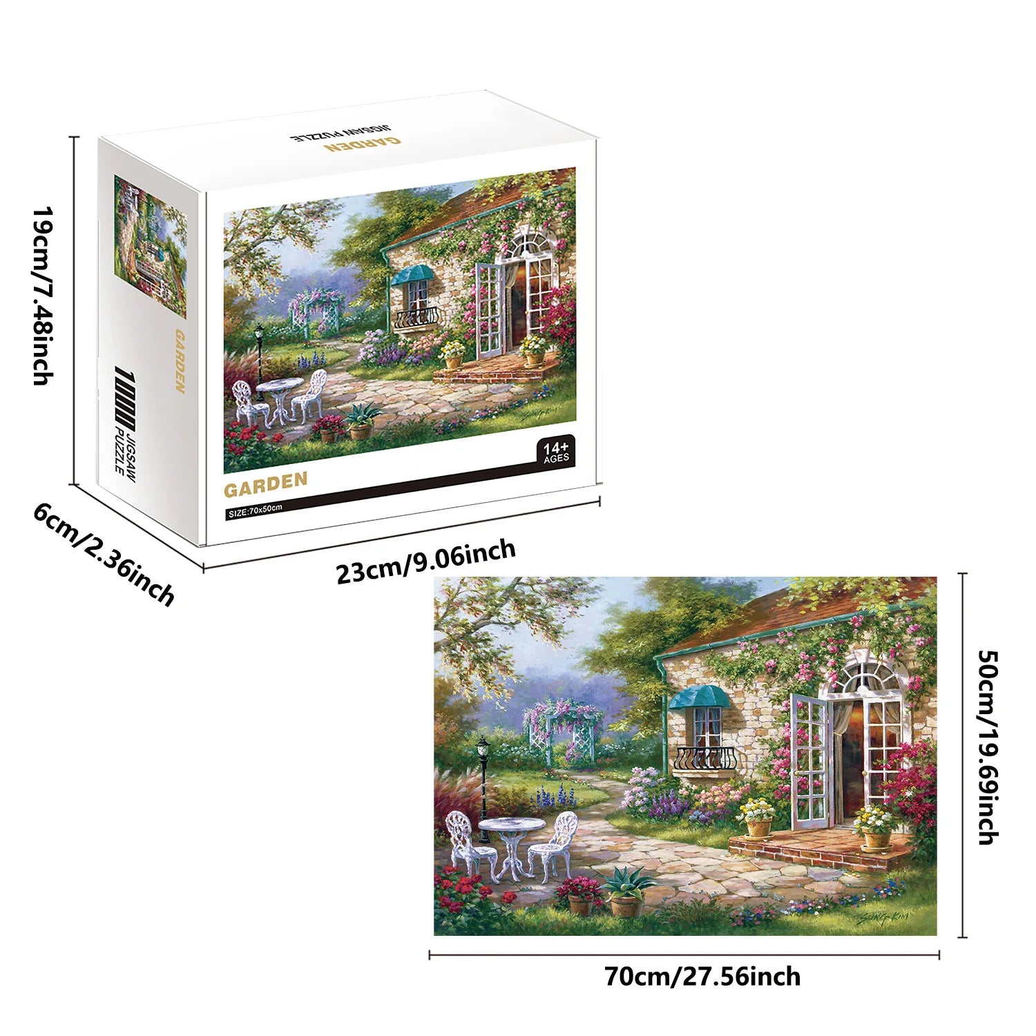 Puzzle Jardin Fleuri — 1000 Pièces
