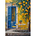 Peinture par Numéros Porte Bleue au Citronnier