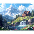 Peinture par Numéros Chalet et Cascade