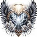 Diamond Painting Cœur Ailé