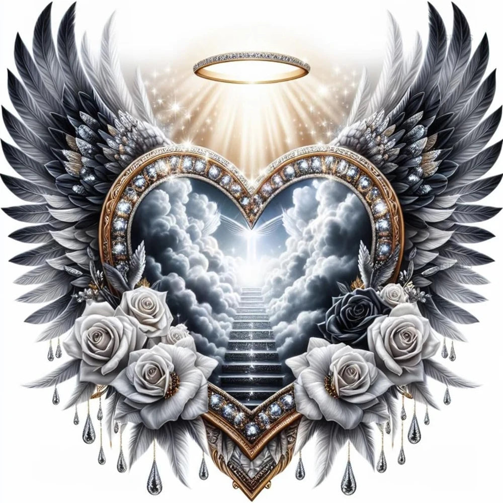 Diamond Painting Cœur Ailé