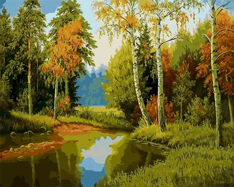 Peinture par Numéros Cottage Fleuri