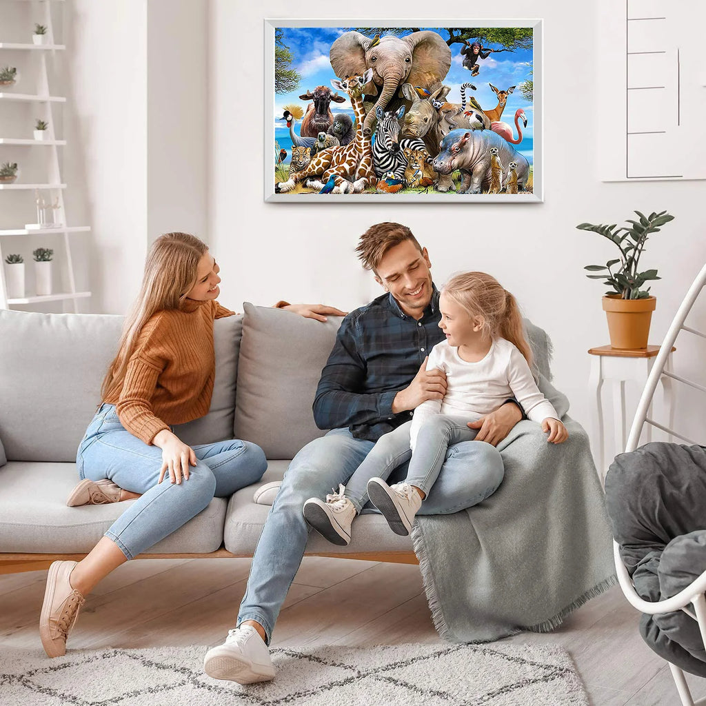 Puzzle Animaux d'Afrique — 1000 Pièces
