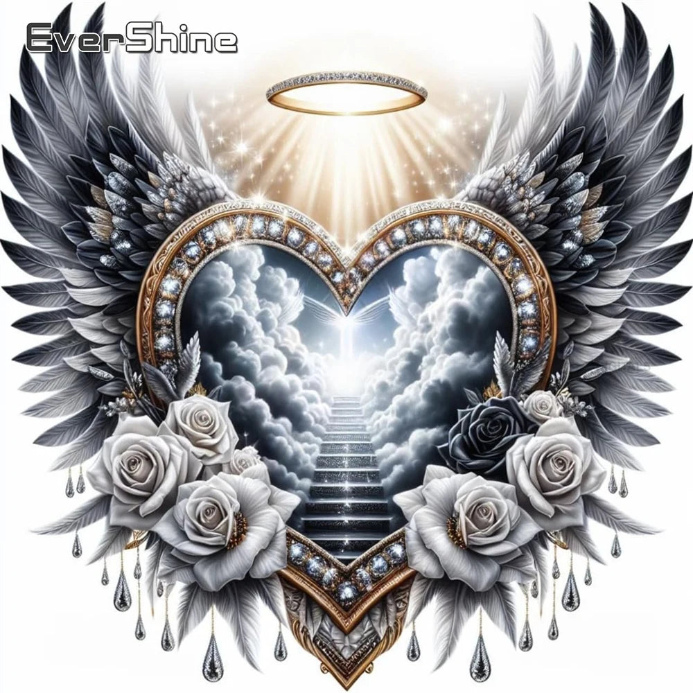 Diamond Painting Cœur Ailé