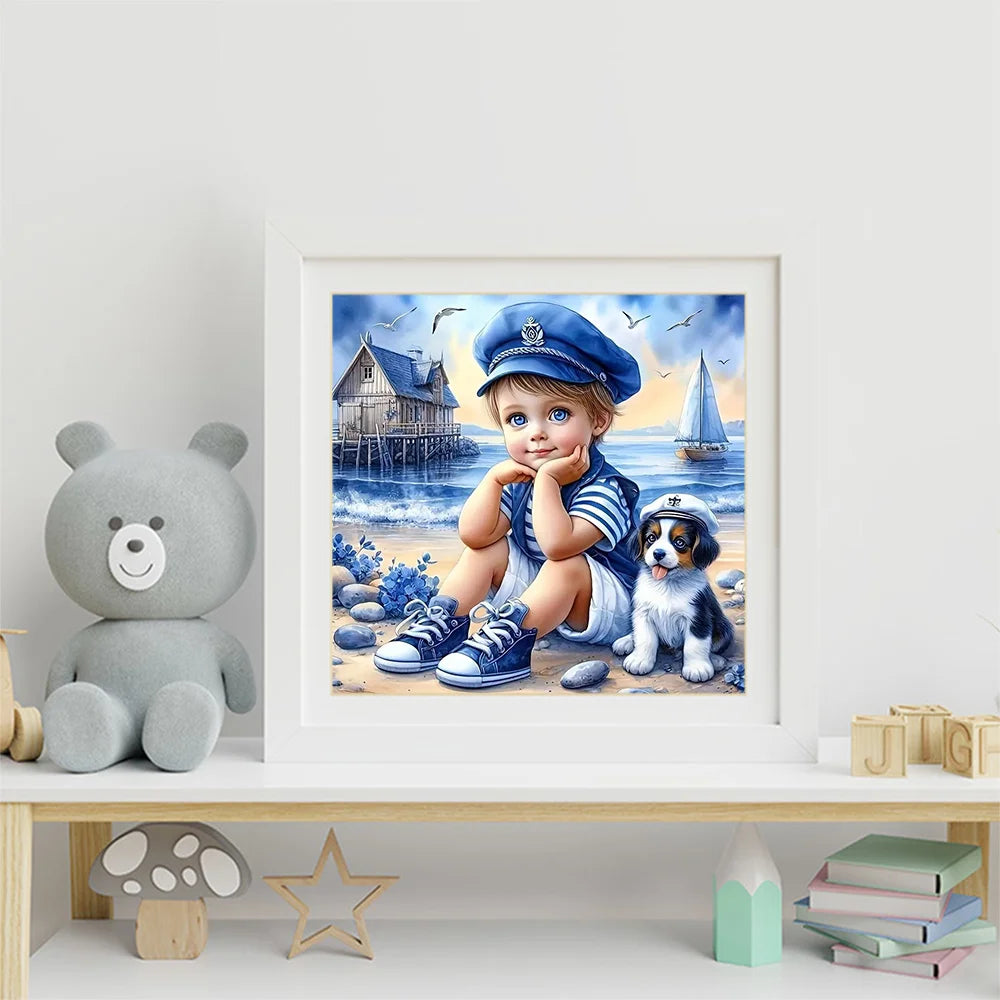Diamond Painting Portrait d'Enfant