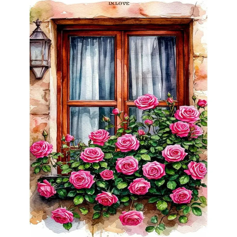 Peinture par Numéros Banc Fleuri