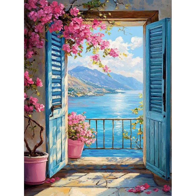 Peinture par Numéros Terrasse Blanche
