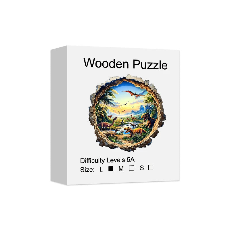 Puzzle en Bois Dinosaures du Jurassique
