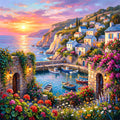 Diamond Painting Barques au Village Côtier