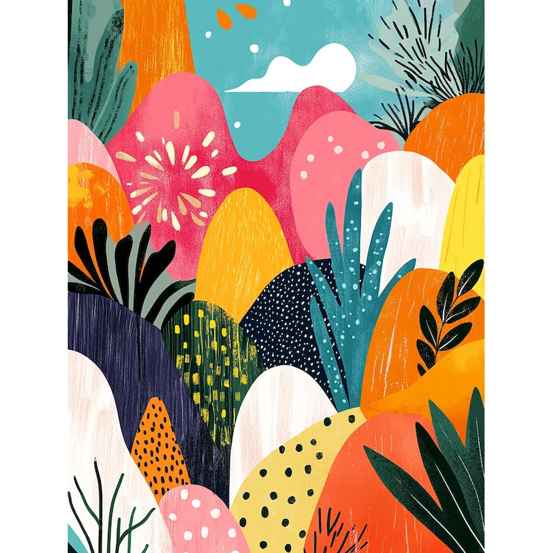 Peinture par Numéros Cactus du Désert
