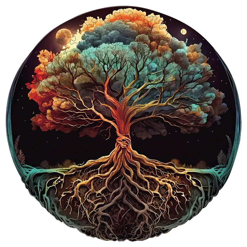 Puzzle en Bois Arbre de Vie — 60 ou 198 Pièces