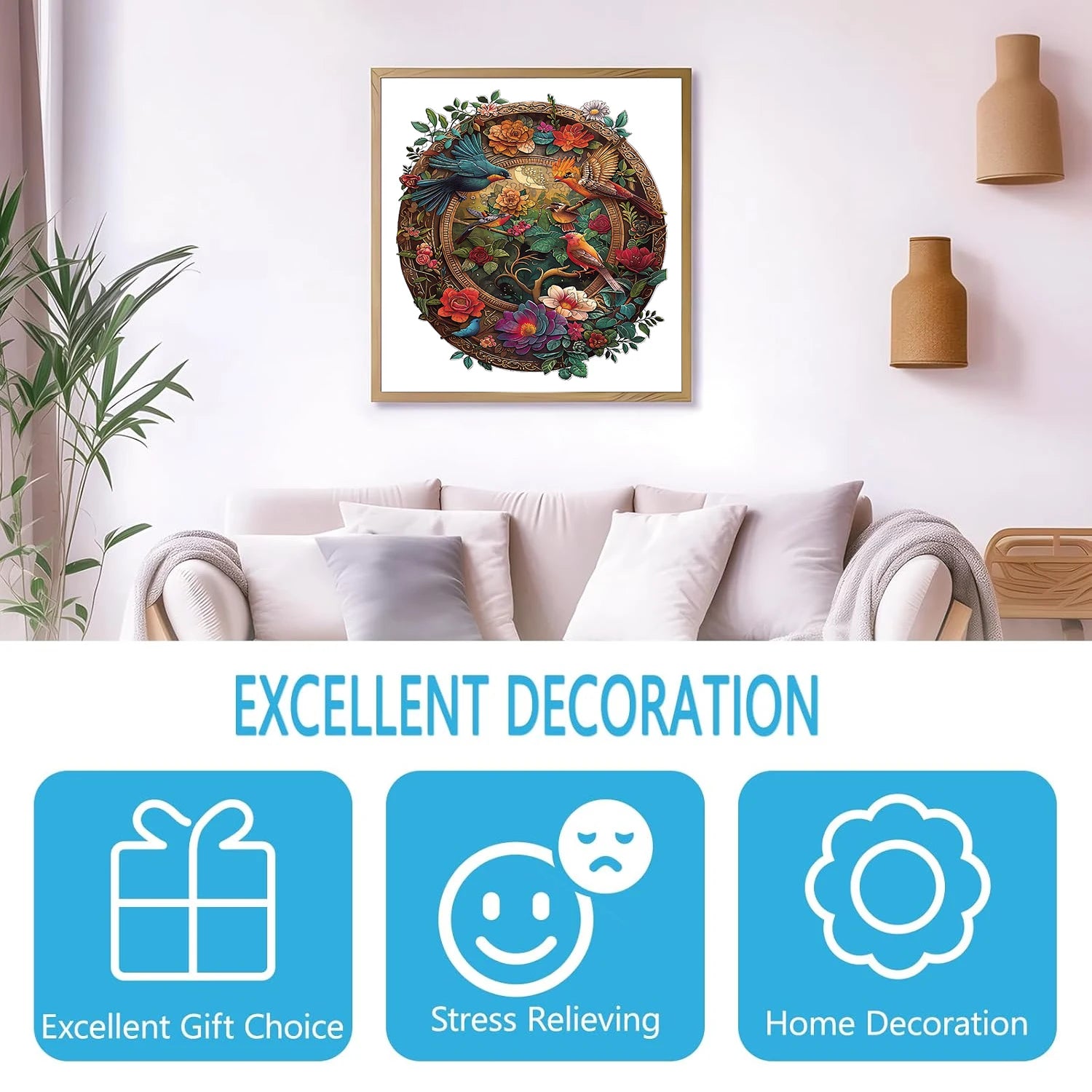 Puzzle en Bois Oiseaux